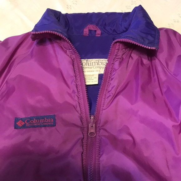 Girls Columbia Sportswear Company Youth Plum/Purple Puffer Jacket - Picture 2 of 12